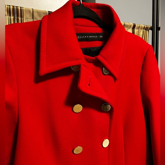 Zara Jackets & Blazers - ZARA peacoat